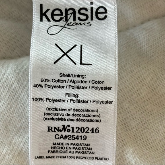 KENSIE Quilted Beige Camo Chore Jacket--XL - Picture 14 of 15